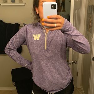 Women's Purple Quarter-Zip Top